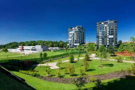 Cental Park Praha nabízel celkem 547 nových bytů mnoha typů a velikostních kategorií