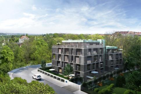 Projekt Villa Atrium Bubeneč je situován naproti klidnému parku v prestižní vilové části Bubenče